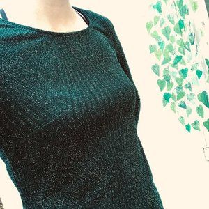 Sparkly Green Bodycon Christmas Dress